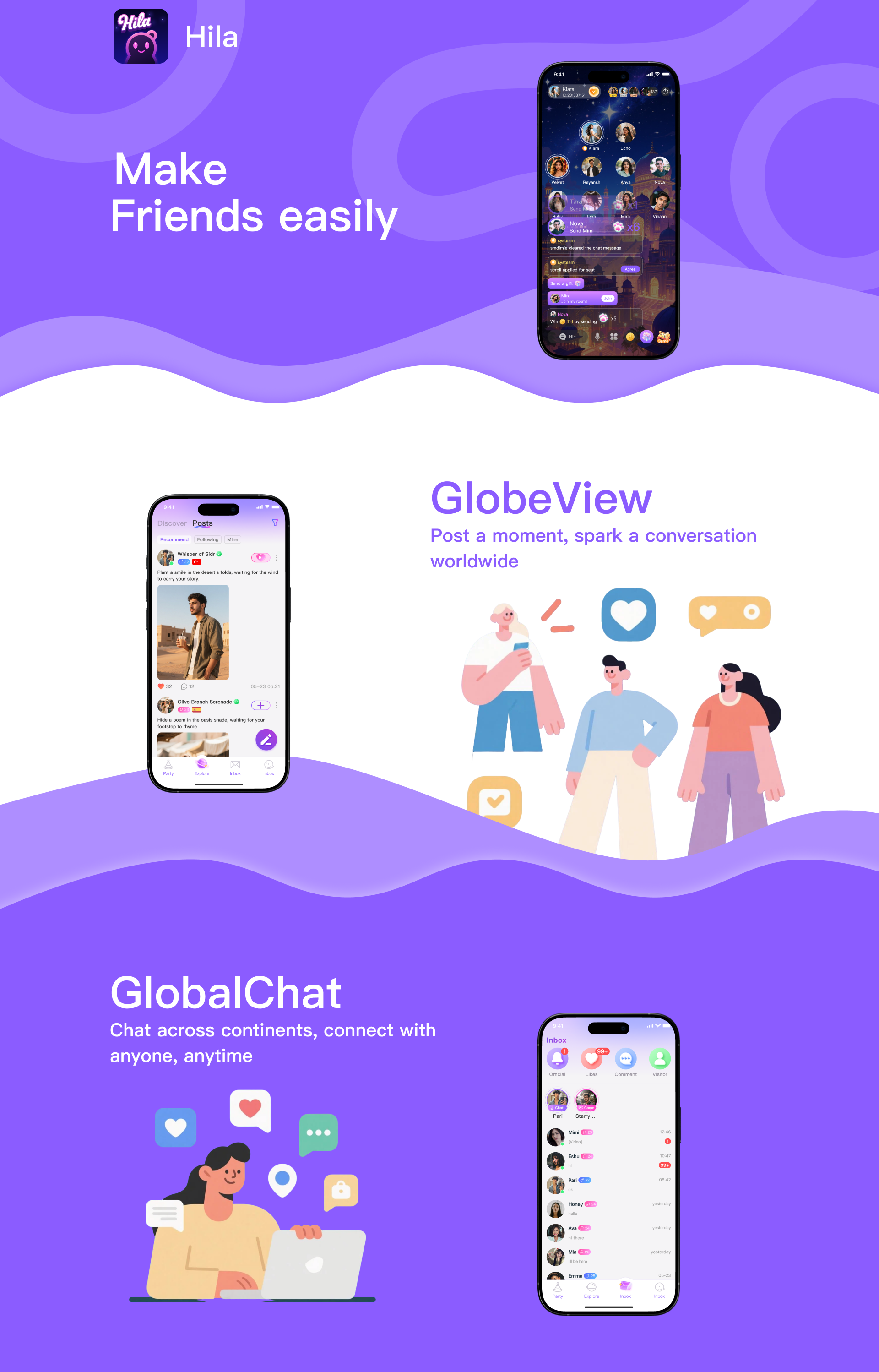 Hila App Landing Page